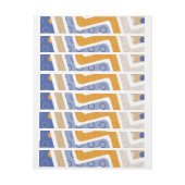 Bande Pour Adresse De Retour Figures géométriques 6 (Feuille)