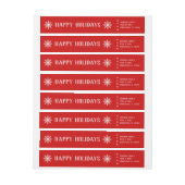 Bande Pour Adresse De Retour Flèche de neige (Feuille)