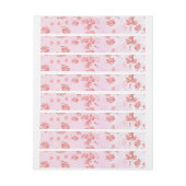 Bande Pour Adresse De Retour Fleur cerise (Feuille)