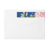 Bande Pour Adresse De Retour Fleurs aquarelles 21 (Dos)
