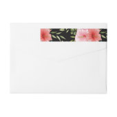 Bande Pour Adresse De Retour Fleurs aquarelles 25 (Dos)