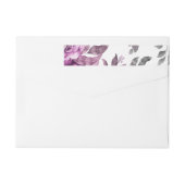 Bande Pour Adresse De Retour Fleurs d'aquarelle 3 (Dos)