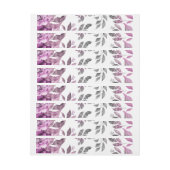 Bande Pour Adresse De Retour Fleurs d'aquarelle 3 (Feuille)