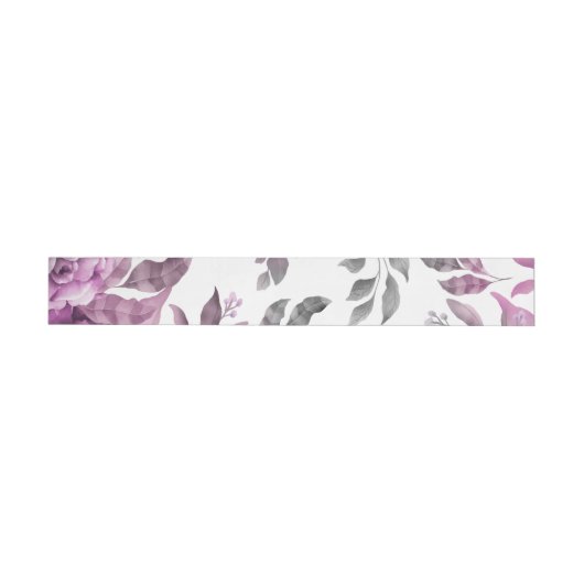 Bande Pour Adresse De Retour Fleurs d'aquarelle 3 (Individuel)