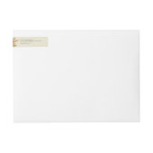 Bande Pour Adresse De Retour Fleurs d'automne Thanksgiving Message Adresse de r (Devant)