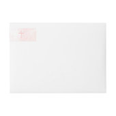 Bande Pour Adresse De Retour Fleurs de communion Aquarelles roses (Devant)