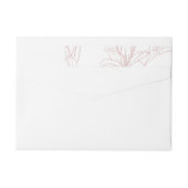 Bande Pour Adresse De Retour Fleurs Motif 10 (Dos)