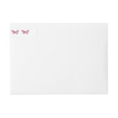 Bande Pour Adresse De Retour Flower Butterfly (Devant)