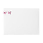 Bande Pour Adresse De Retour Flower Butterfly (Devant)