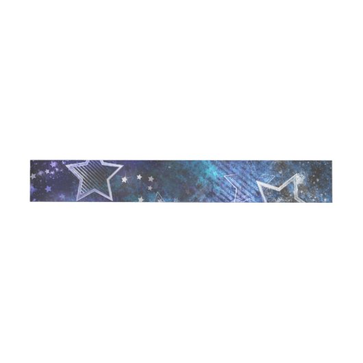 Bande Pour Adresse De Retour Fond spatial avec étoiles (Individuel)