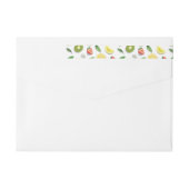 Bande Pour Adresse De Retour Fruits mixtes 4 (Dos)