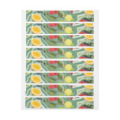 Bande Pour Adresse De Retour Fruits mixtes 7 (Feuille)