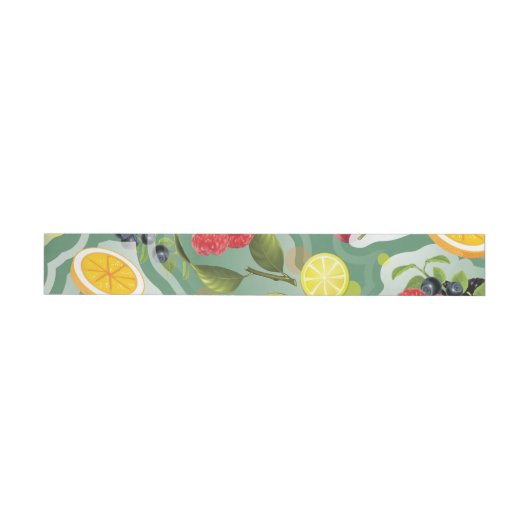 Bande Pour Adresse De Retour Fruits mixtes 7 (Individuel)