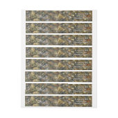 Bande Pour Adresse De Retour Galets Brown et gris naturel Abstrait (Feuille)