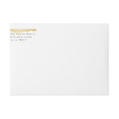 Bande Pour Adresse De Retour Gold Flake Welcome Faire-part de naissance (Devant)