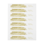 Bande Pour Adresse De Retour Grad En Or (Feuille)