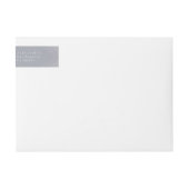 Bande Pour Adresse De Retour Gray Déco Gatsby Mariage (Devant)