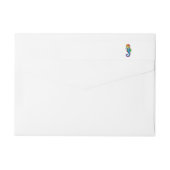 Bande Pour Adresse De Retour Hippocampe polygonal arc-en-ciel (Dos)