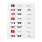 Bande Pour Adresse De Retour Indicateur Union Jack britannique adresse de retou (Feuille)