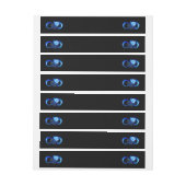 Bande Pour Adresse De Retour Infini lumineux avec rose bleue (Feuille)