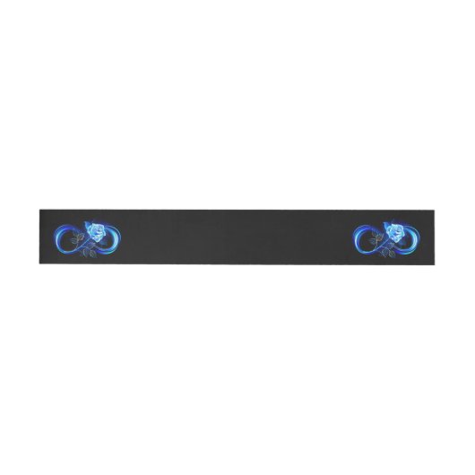 Bande Pour Adresse De Retour Infini lumineux avec rose bleue (Individuel)