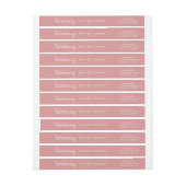 Bande Pour Adresse De Retour Introduction Baby Modern Script Name  (Feuille)