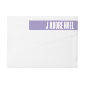 Bande Pour Adresse De Retour j'adore noël | Noël (Dos)