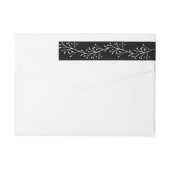 Bande Pour Adresse De Retour Jardin d'argent Twig (Dos)