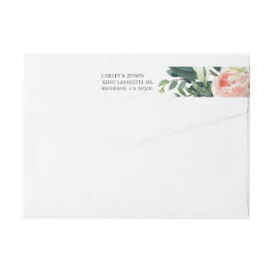 Bande Pour Adresse De Retour Joli Garden Floral Adresse de retour