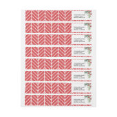 Bande Pour Adresse De Retour Joyeuse collection de baie (Feuille)