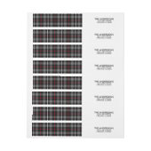 Bande Pour Adresse De Retour Joyeux et brillant Noël Vacances Wraparound Étique (Feuille)