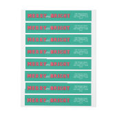 Bande Pour Adresse De Retour Joyeux et lumineux (Feuille)