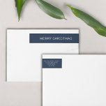 Bande Pour Adresse De Retour Joyeux Noël bleu personnalisé<br><div class="desc">Ajoutez une touche d'élégance moderne à vos mailings de Noël avec notre enveloppement de Noël bleu Joyeux Personnalisé autour des Étiquettes. , l'accessoire parfait pour la saison festive. Avec leur design épuré et minimaliste, ils apporteront une touche sophistiquée à vos voeux de vacances. Préparez-vous à impressionner vos destinataires avec ces...</div>