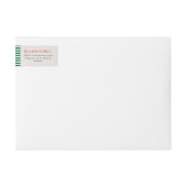 Bande Pour Adresse De Retour Joyeux Noël Rustique Linen Photo Retour Adresse (Devant)