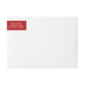 Bande Pour Adresse De Retour Joyeux Noël Simple Mains Rouges Enveloppement Lett (Devant)
