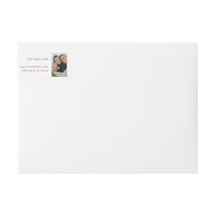 Bande Pour Adresse De Retour Joyeux Noël typographie Botanique Noël Photo