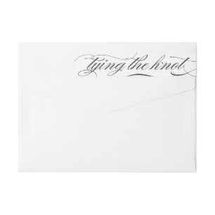 Bande Pour Adresse De Retour La calligraphie moderne et élégante du charbon d