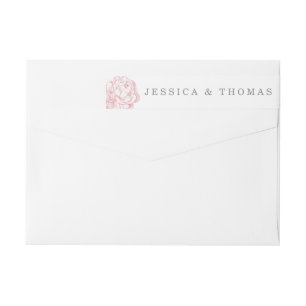 Bande Pour Adresse De Retour La jolie collection de Mariages floraux Peony