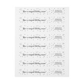 Bande Pour Adresse De Retour La magie des vacances de Noël (Feuille)