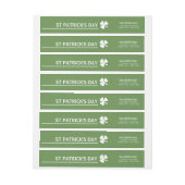 Bande Pour Adresse De Retour La Saint Patrick, Shamrock irlandaise (Feuille)