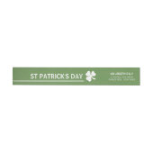 Bande Pour Adresse De Retour La Saint Patrick, Shamrock irlandaise (Individuel)