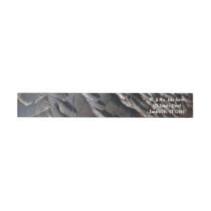 Bande Pour Adresse De Retour La Turquie sauvage plumes II Design Abstrait de la