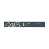 Bande Pour Adresse De Retour La verdure botanique JOY Blue (Individuel)