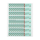 Bande Pour Adresse De Retour Ladybugs (Feuille)