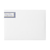 Bande Pour Adresse De Retour Le Chic Moderne Luxe Mariage Collection Rose Roses (Devant)