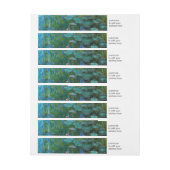 Bande Pour Adresse De Retour Les nymphéas de Claude Monet (Feuille)