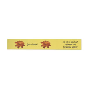 Bande Pour Adresse De Retour Lever du soleil sur le tournesol mexicain Orange F