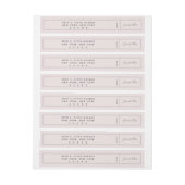 Bande Pour Adresse De Retour Luxe Modern Return Adresse : (Feuille)