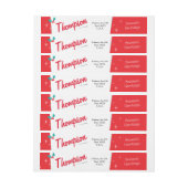 Bande Pour Adresse De Retour Magie de Noël (Feuille)