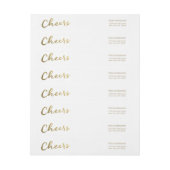 Bande Pour Adresse De Retour Manuscrit d'or d'acclamations (Feuille)